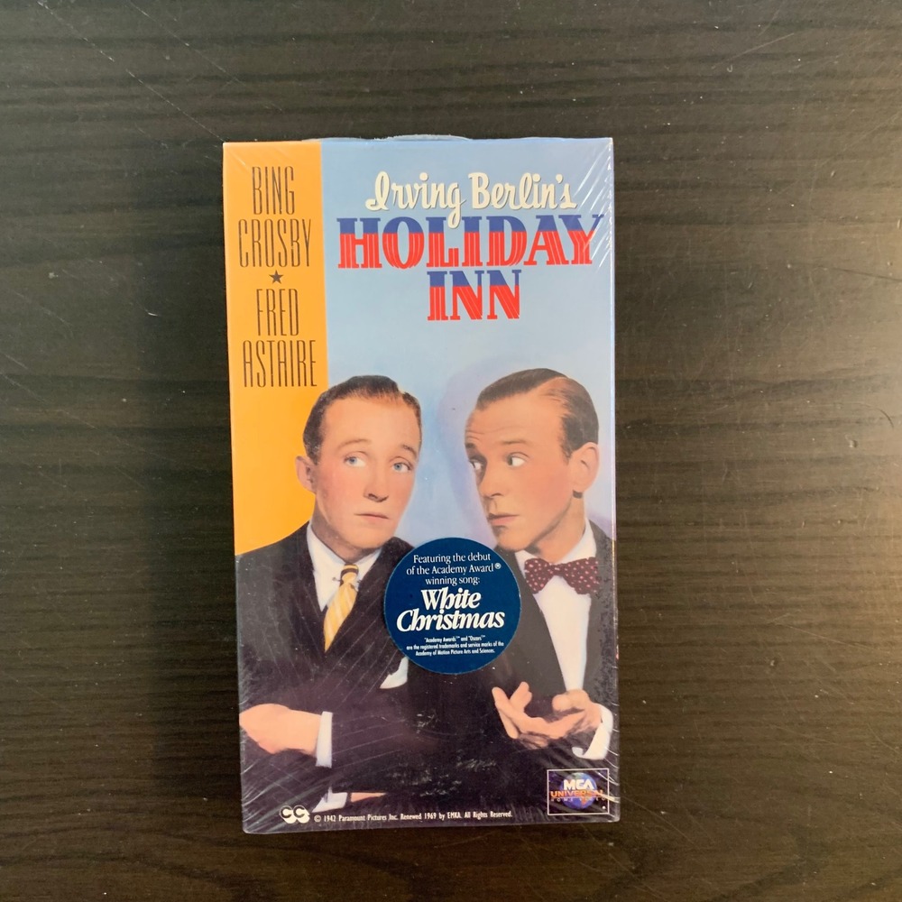 Holiday Inn VHS Bing Crosby Fred Astaire White Christmas Sealed MCA 55039 1994